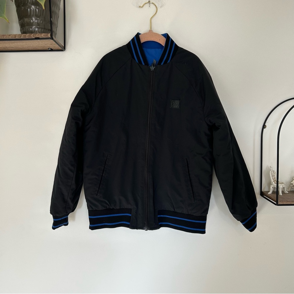Molo Reversible Jacket Black‎ & Blue Size 140 (9/10)